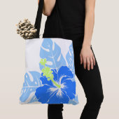 Banzai Beach Hawaiian Hibiscus Reversible BeachBag Draagtas (Dichtbij)