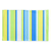 Banzai Beach Hawaiian Hibiscus Reversible Stripe Kussensloop (Achterkant)