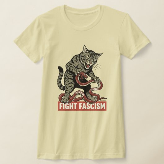 Banzai Kat Fight Fascism T-shirt (Laagn)