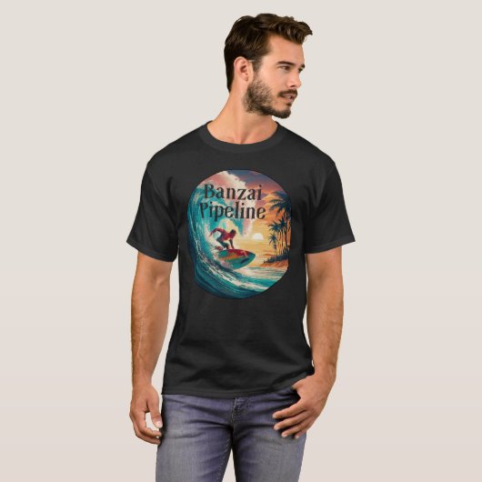 Banzai Pipeline T-shirt (Voorkant volledig)