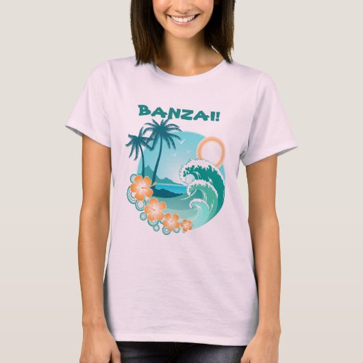 Banzai Surfing T-shirt (Voorkant)