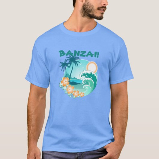 Banzai Surfing T-shirt (Voorkant)
