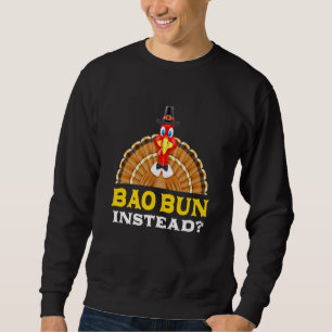 Bao Bun in plaats van Thanksgiving Pork Bun Black Trui