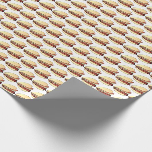 Bao Buns Porkbelly Lotus Bun Chinese Food Print Cadeaupapier (Hoek)