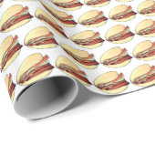 Bao Buns Porkbelly Lotus Bun Chinese Food Print Cadeaupapier (Rol Hoek)