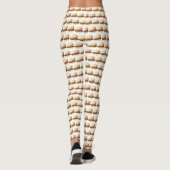 Bao Buns Porkbelly Lotus Bun Chinese Food Print Leggings (Achterkant)