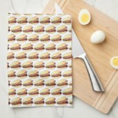 Bao Buns Porkbelly Lotus Bun Chinese Food Print Theedoek (Quarter Fold)