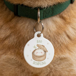 Bao Dumpling Voedsel Kawaii Hond Kat Huisdier ID L Huisdierpenning