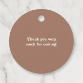 Bao in het oventhema Little Dumpling Baby shower Bedankjes Labels (Achterkant)