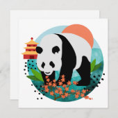 BAO SHI - Panda - cartes de notes plates - détails (Devant / Derrière)