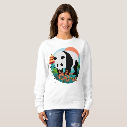 BAO SHI - Panda-shirten - kies stijl en grootte Trui (Voorkant volledig)