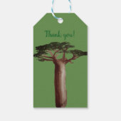 Baobab tree Custom Gift Labels Cadeaulabel (Achterkant)