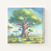 Baobab Tree & Quote Notitieboek (Achterkant)