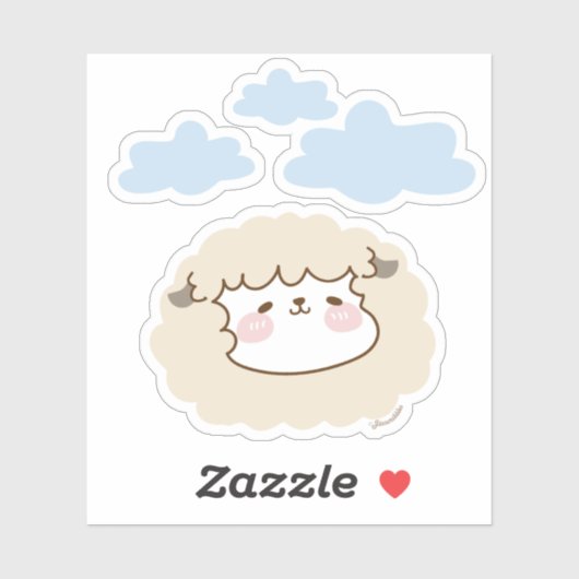 Baobao the Sheep - Cute Die cut stickers (Vel)
