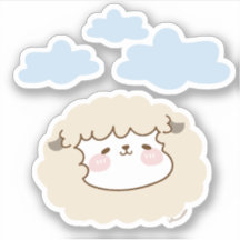 Baobao the Sheep - Cute Die cut stickers