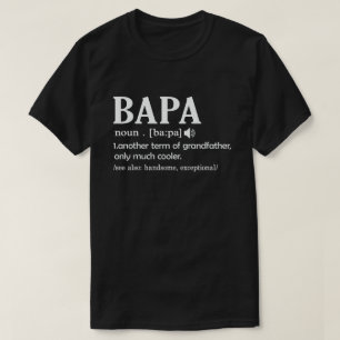 Bapa Definition Funny Betekenis Funny Grandpa Gift T-shirt
