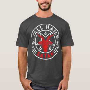 Baphomet Alle eer aan Satan Duivel Geit Bafomet  T-shirt
