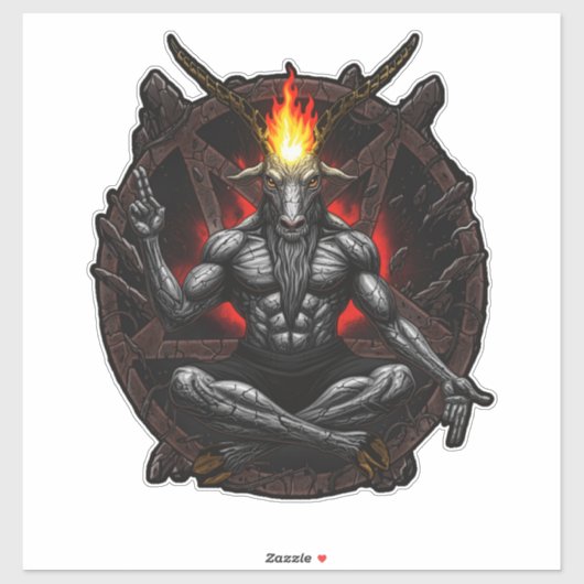 Baphomet Ascant: Dark Wisdom Sticker (Vel)