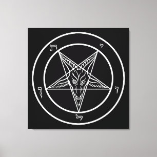 Baphomet BIG 32-inch x32-inch art op verrekte Canv Canvas Afdruk