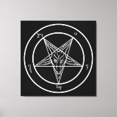 Baphomet BIG 32"x32" Art sur toile étirée (Recto)