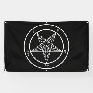 Baphomet Big Bannière De Qualité Extérieure 3'x5'