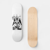 Baphomet - black print skateboard (Voorkant)