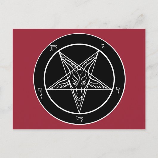 Baphomet Briefkaart (Voorkant)
