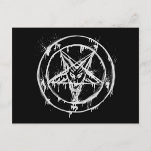 Baphomet-Briefkaarten van Messy Briefkaart