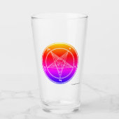 Baphomet Burnt Oranje Glas (Voorkant)