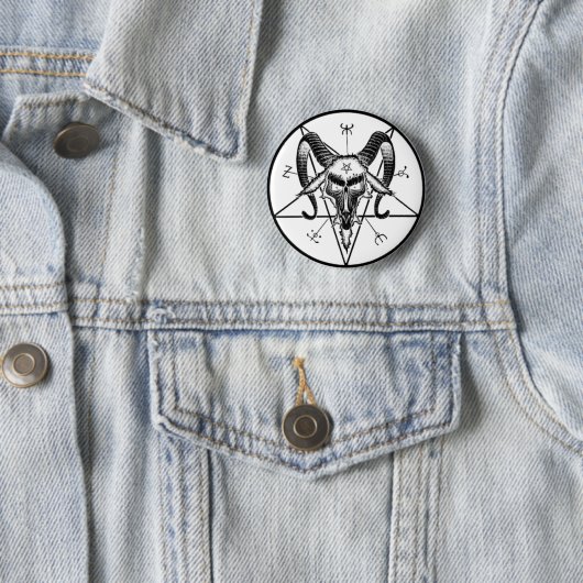 Baphomet Button/Pin Ronde Button 5,7 Cm (In situ)