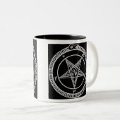 Baphomet Coffee Cup Tweekleurige Koffiemok (Voorkant rechts)