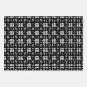 Baphomet Damask Gothic Wrapping Paper Sheets (Voorkant 2)