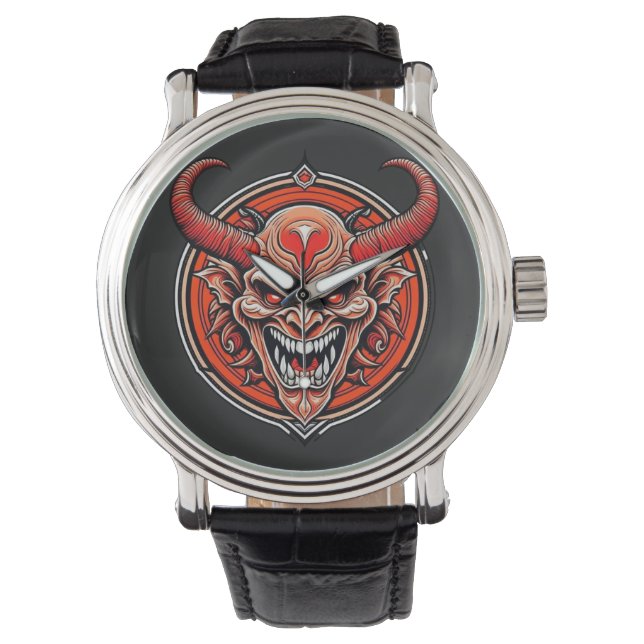 Baphomet Demon Horloge (Voorkant)