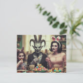 Baphomet Donker Pasen Horror Briefkaart (Staand voorkant)