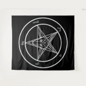 Baphomet ÉNORME Tapisserie 88" x 104" (Devant (Horizontal))