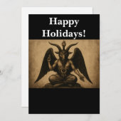 Baphomet Feestdagenkaart (Voorkant / Achterkant)