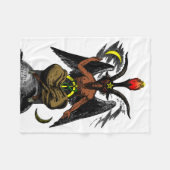 Baphomet Fleece Deken (Voorkant (Horizontaal))