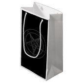 Baphomet Gift Bag Klein Cadeauzakje (Voorkant Gekanteld)