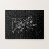 Baphomet Goat Satan Black Magic Lucifer Occult Legpuzzel (Horizontaal)