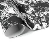 Baphomet Gothic Ravens and Cats Cadeaupapier (Rol Hoek)