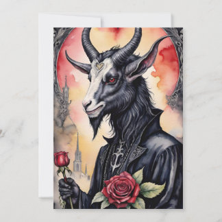 Baphomet Gothic Valentine's Day Love Feestdagenkaart