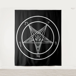 Baphomet HUGE Tapestry 88 x 104 inch Wandkleed