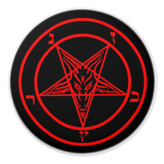 Baphomet Keramische Knop