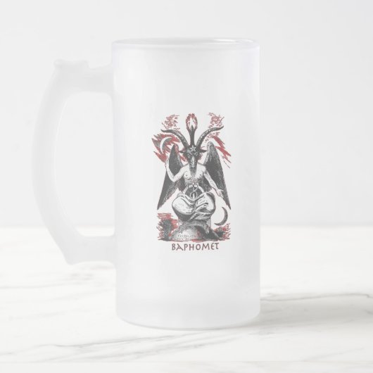 Baphomet Matglas Bierpul (Links)