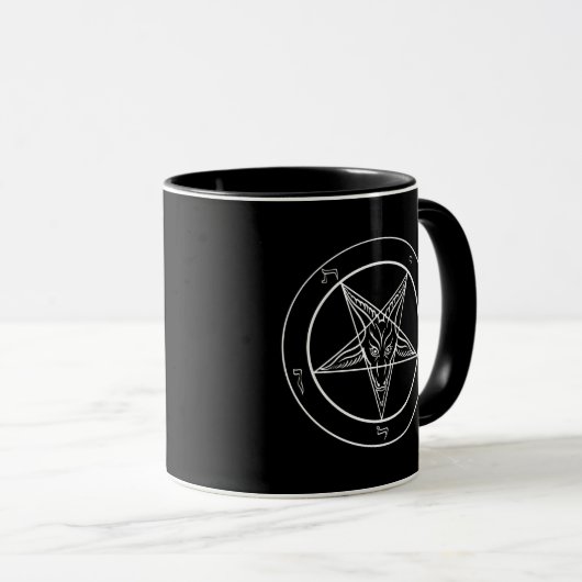 Baphomet Mok 2-zijdig (Voorkant rechts)