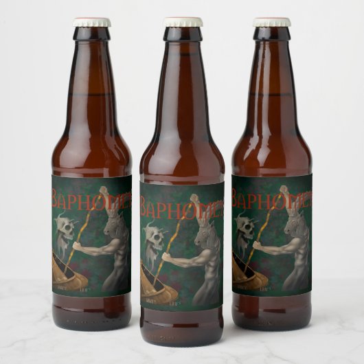 Baphomet (naam en stijl) bier etiket (Flessen)
