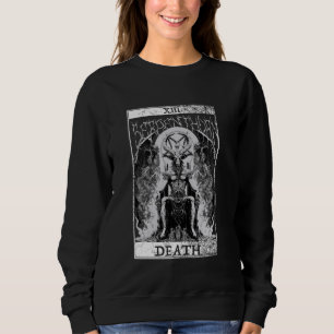 Baphomet Occult Satan Geitenkop Tarot Kaart Dood U Trui