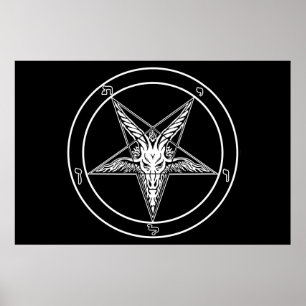 Baphomet Old Style HUGE Poster 40 x 60 inch