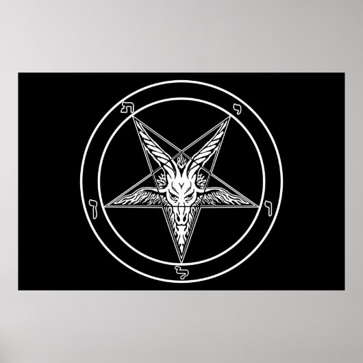 Baphomet Old Style HUGE Poster 40 x 60 inch (Voorkant)