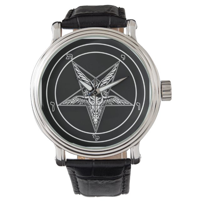 Baphomet Oud Sigil Horloge (Voorkant)